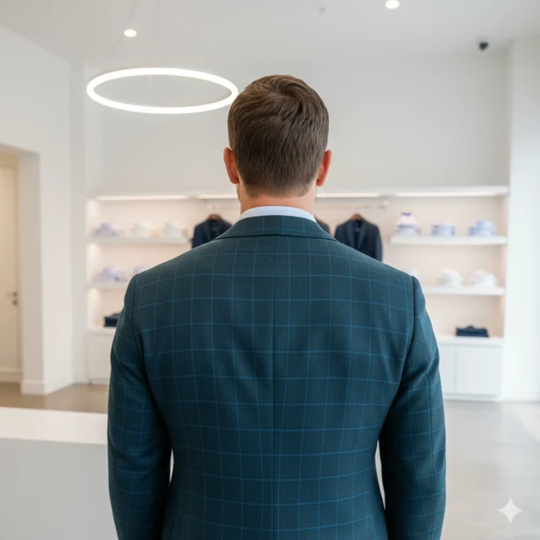 Professionally cleaned suit
