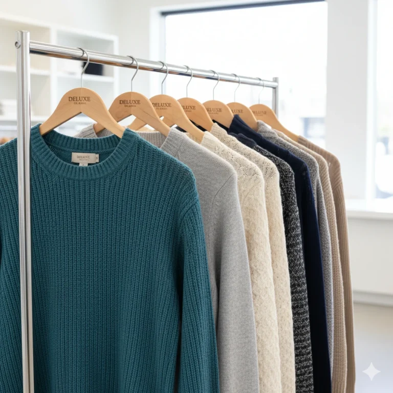 Sweater ready for gentle cleaning